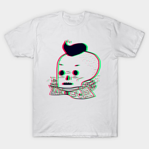 Hair skull T-Shirt by jsein28